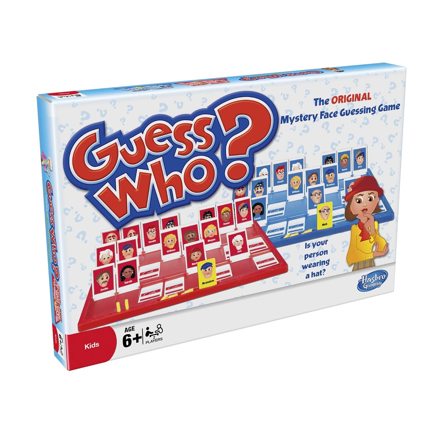 Hasbro Guess Who Original Classic Guessing Board Games for Kids 6Y+, Multicolour