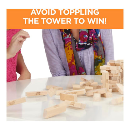 Hasbro Jenga Tube Stacking Tower Game for Kids 6Y+, Multicolour