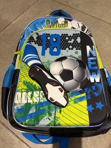 Football Theme School Backpack with Trolley Fitting 46cm