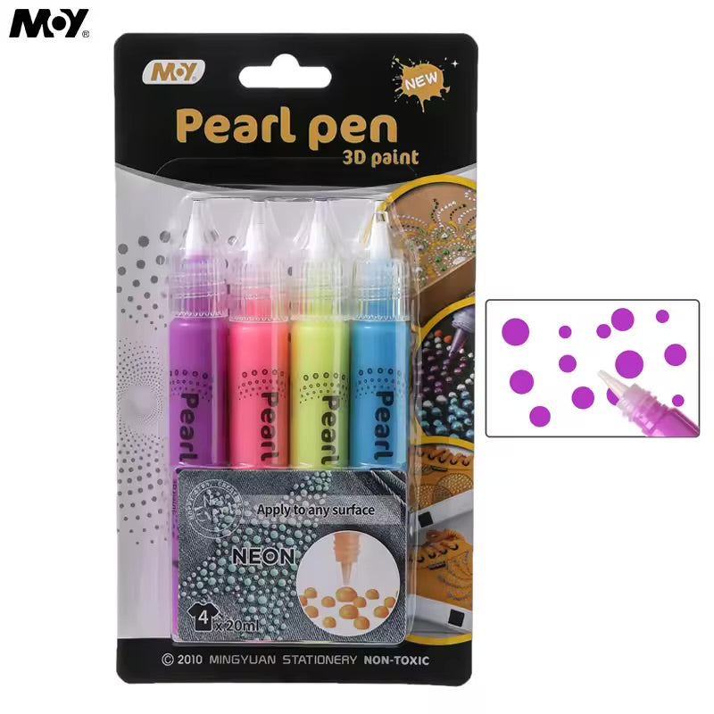 Pearl 3D Painting Set - 4 pcs