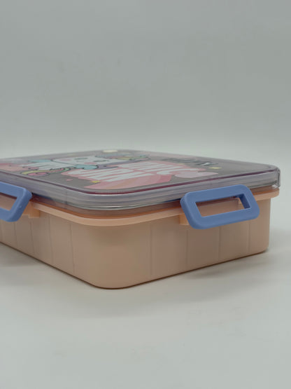 Unicorn Blink Kids Lunch Box with Container & Spoon – 700 ml