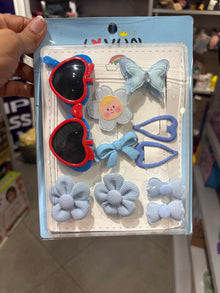 Kids Goggles and Hair Accessories Gift Set