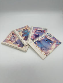 Glowing Cat A5 Spiral Notebook