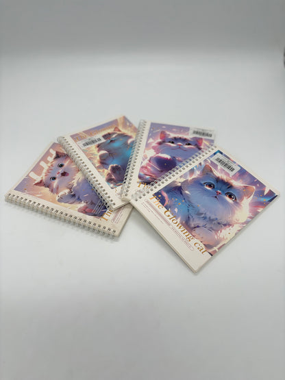 Glowing Cat A5 Spiral Notebook