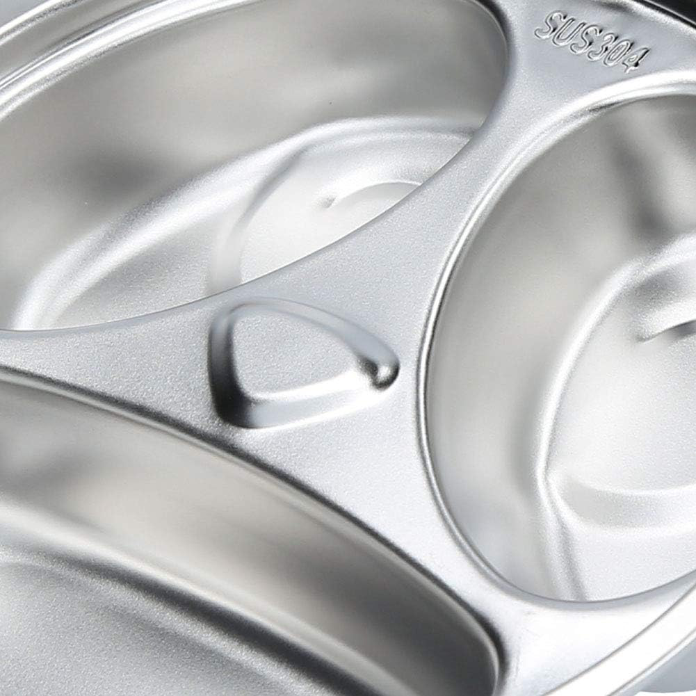Panda Shaped Stainless Steel Divided Food Plate