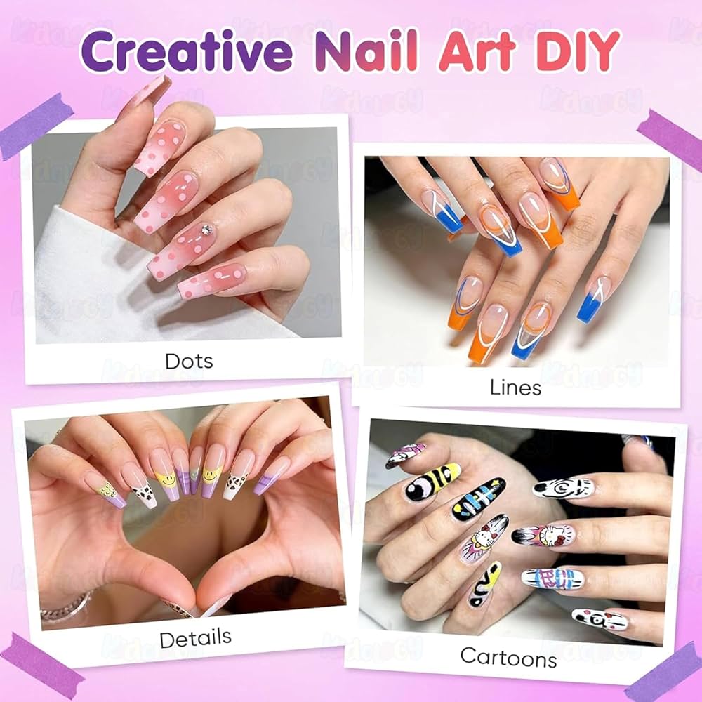12 Colors Nail Art Marker Pen Set – Acrylic Paint Pens for DIY Nail Design