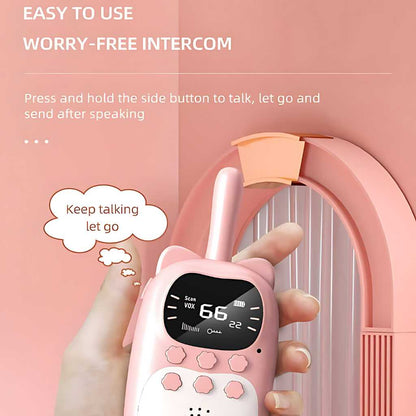 Children Intercom Walkie-Talkie Toy Set with Emergency Light (Pair)