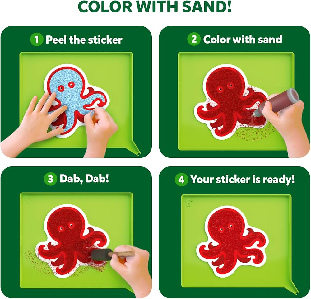 Skillmatics Sand-Tastic Art Amazing Animal Activity Kit