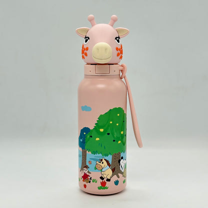 Animal Head Insulated Steel Water Bottle 560ml