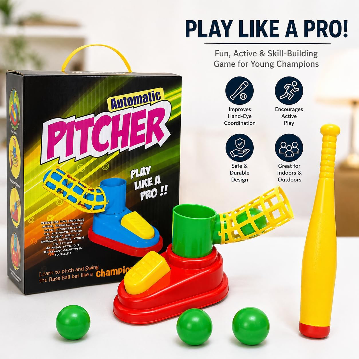 Automatic Pitcher Baseball Play Set