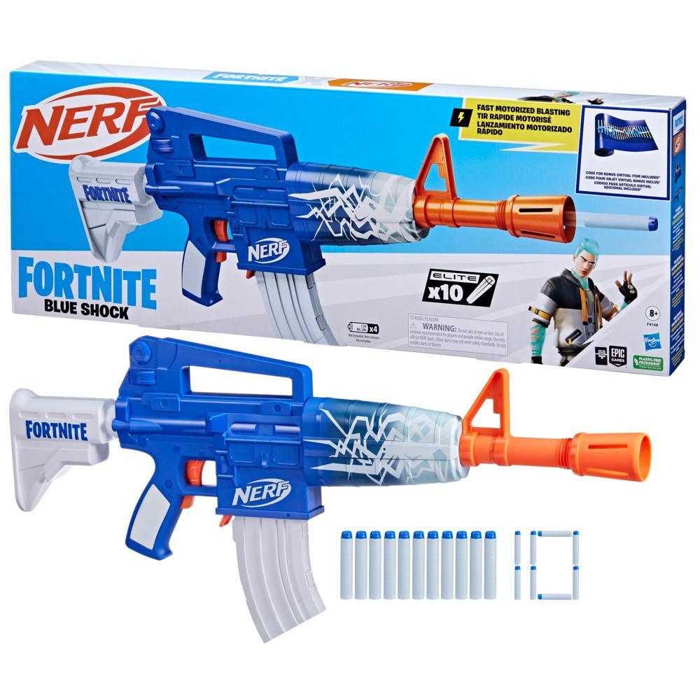 Dart Nerf Fortnite Blue Shock Blaster