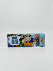 Naruto Magnetic Pencil Box with inbuilt Calculator