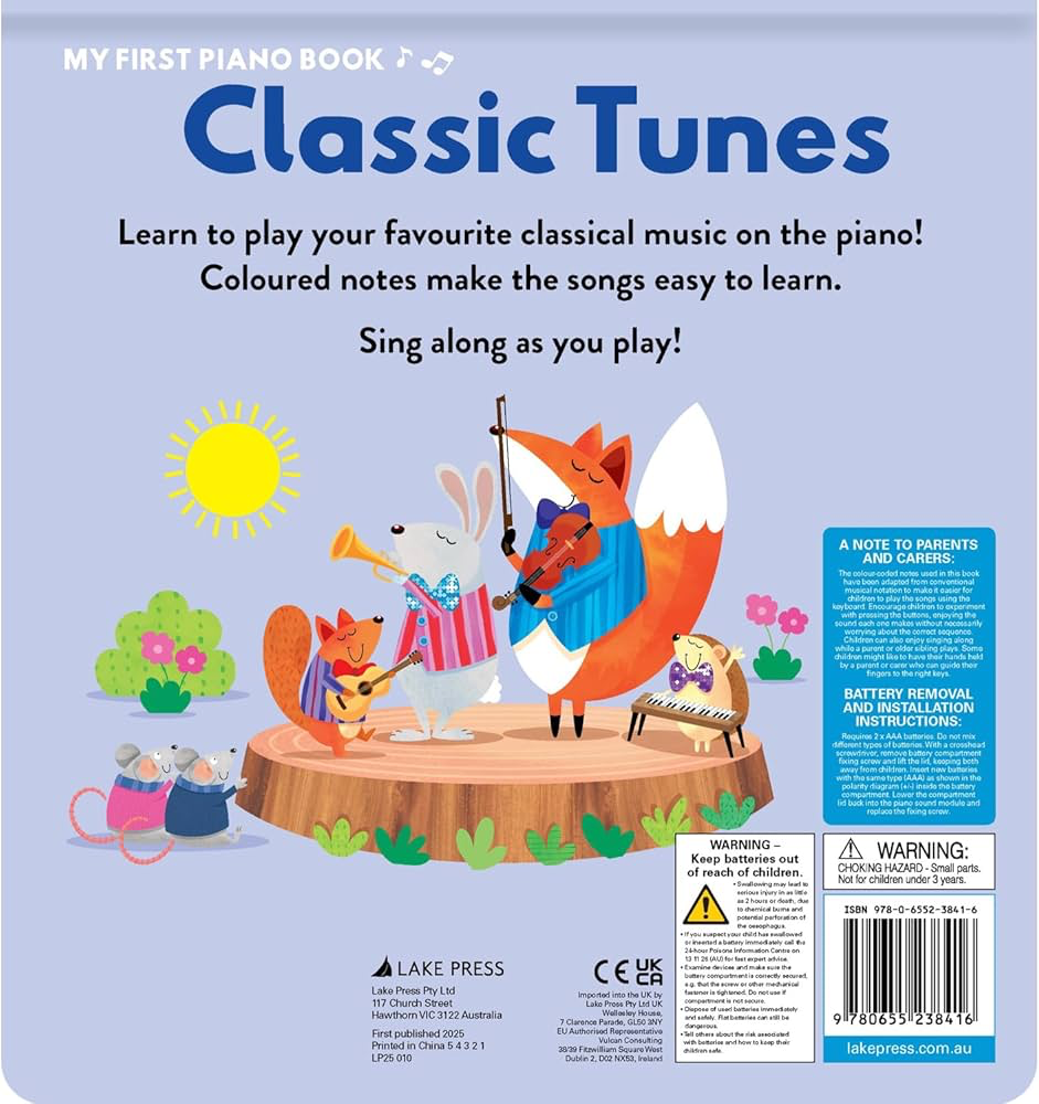 My First Piano Book Classic Tunes - Interactive Musical Book