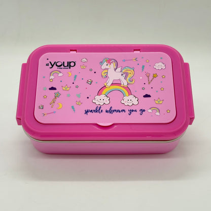 Unicorn Lunch Stainless Steel Box - 850 ml