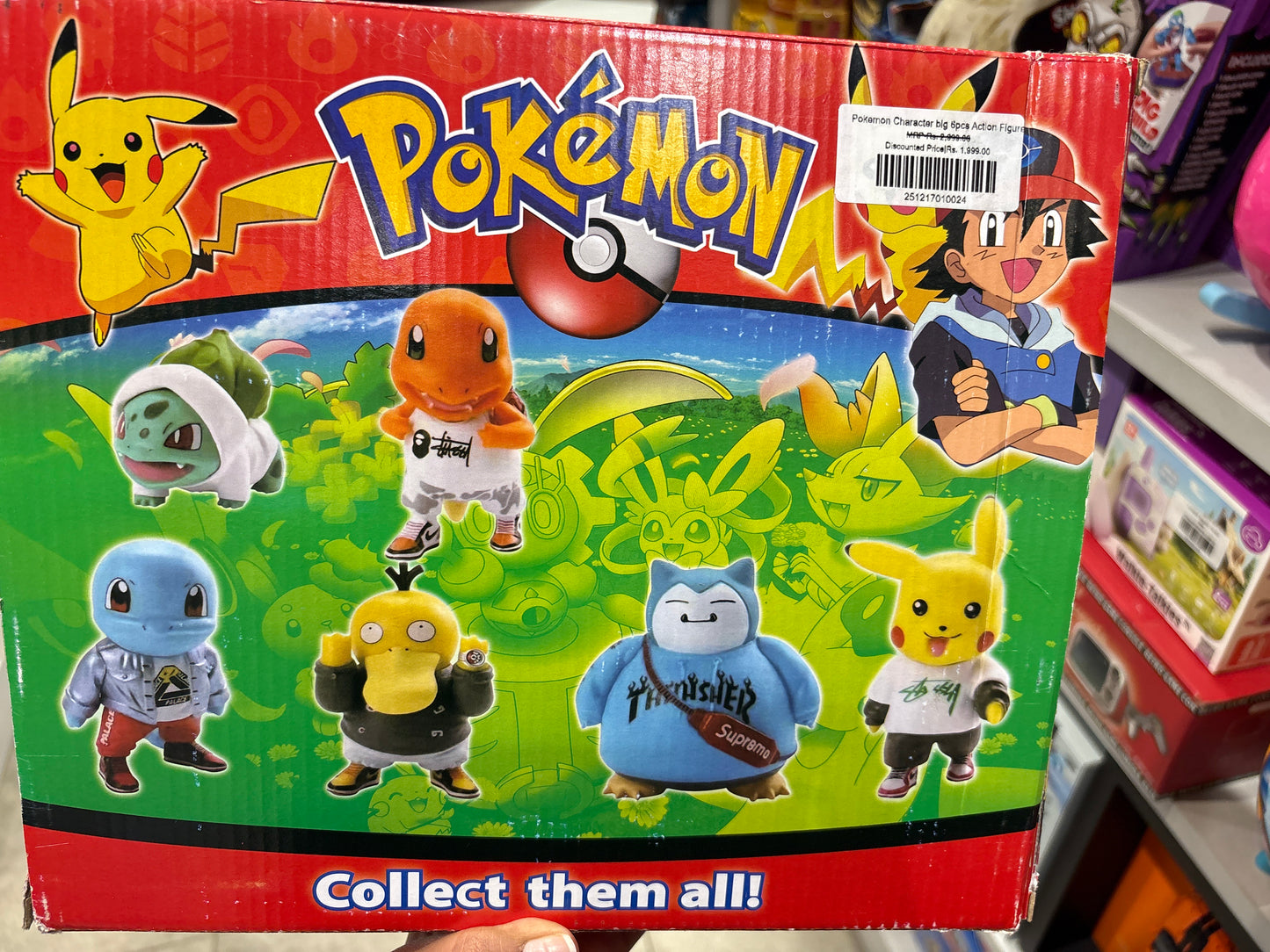 Pokemon Character big 6pcs Action Figure
