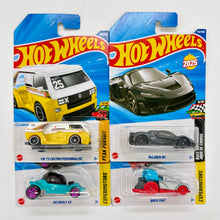 Hot Wheels 1:64 Die-Cast Set of 4 - McLaren W1, VW T3 Custom, Quick Chat, Decidedly Go
