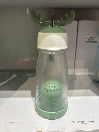 300ML PLASTIC BOTTLE WITH REINDEER HORNS