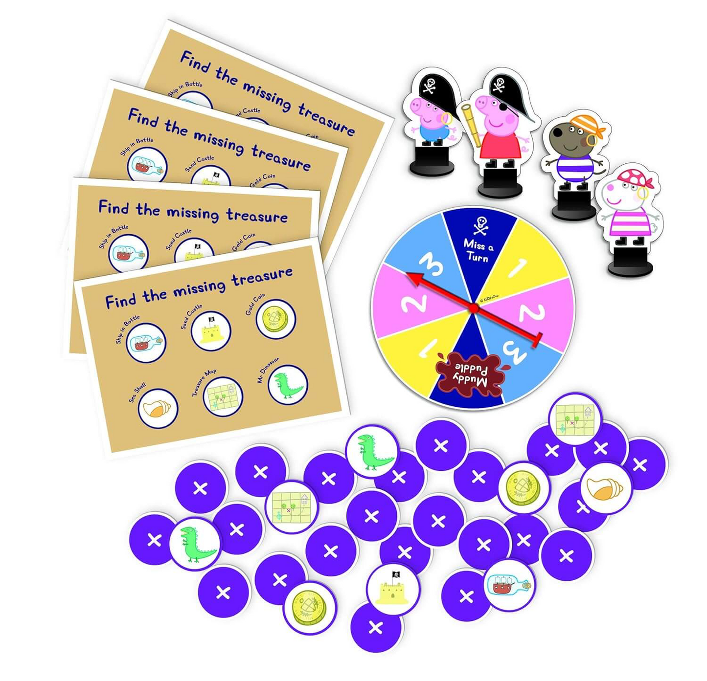 Funskool Peppa Pig Treasure Hunt Board Game