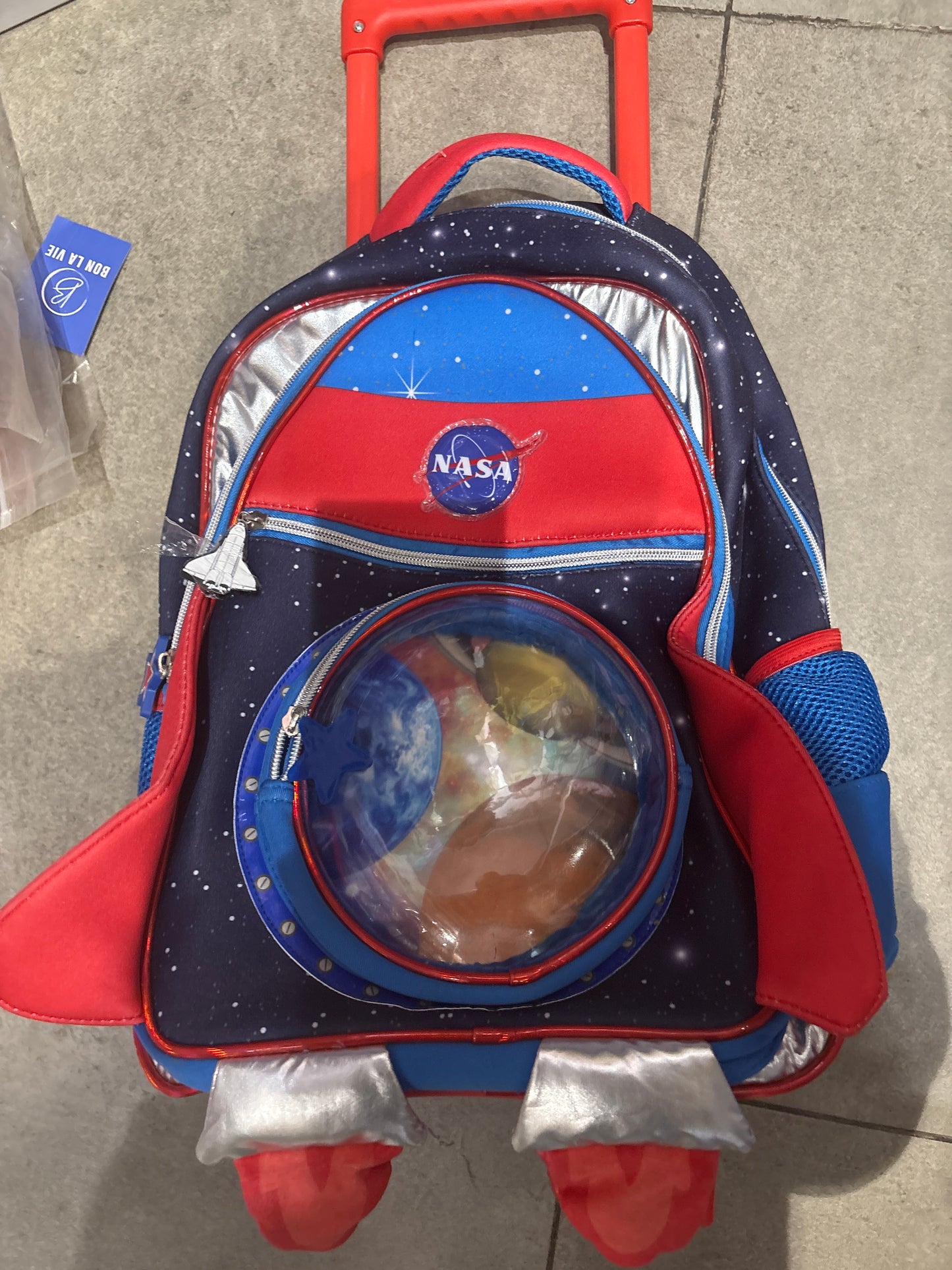 NASA Space Rocket Trolley School Bag