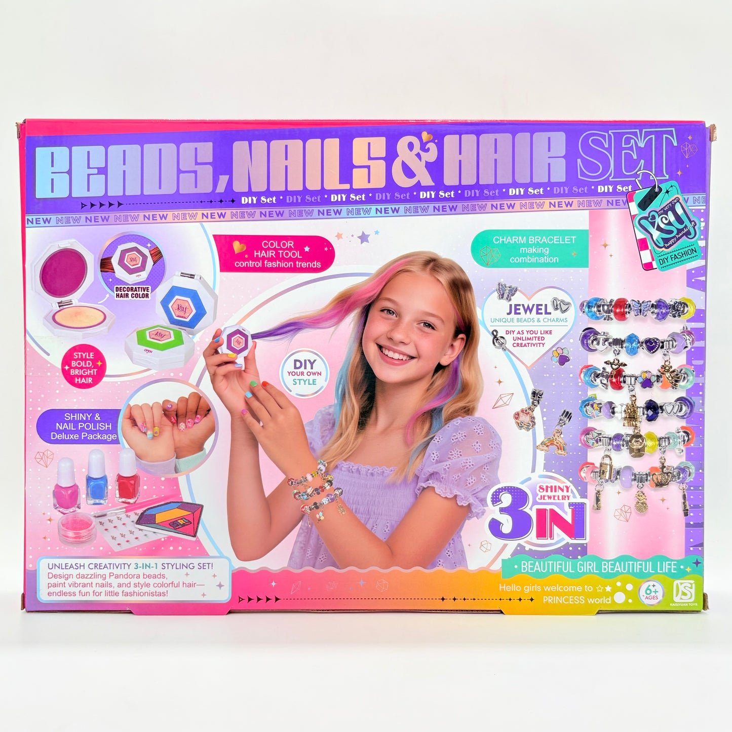 Beads, Nails and Hair DIY Set