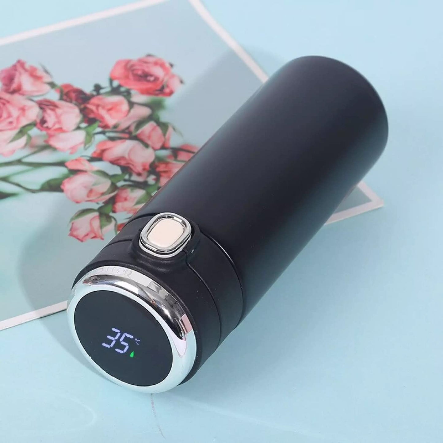 Steel Vacuum Flask with LED Temp Display 420 ml