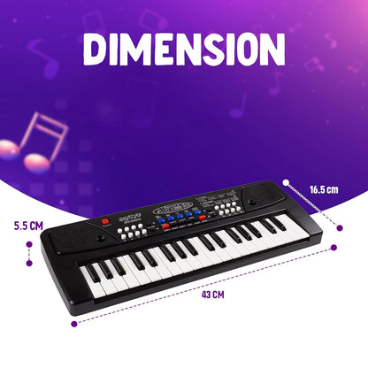HK TOYS Kids and Adult Piano Keyboard | Piano for Kids with Microphone |Portable Electronic Keyboards for Beginners Musical Toys Pianos for Girls Boys Ages 3-12 (37 Key)