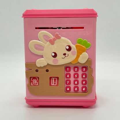Electronic Mini ATM Piggy Bank with Password Lock and Fingerprint