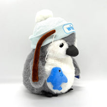 Penguin with Strips Fish 35cm Soft Toy