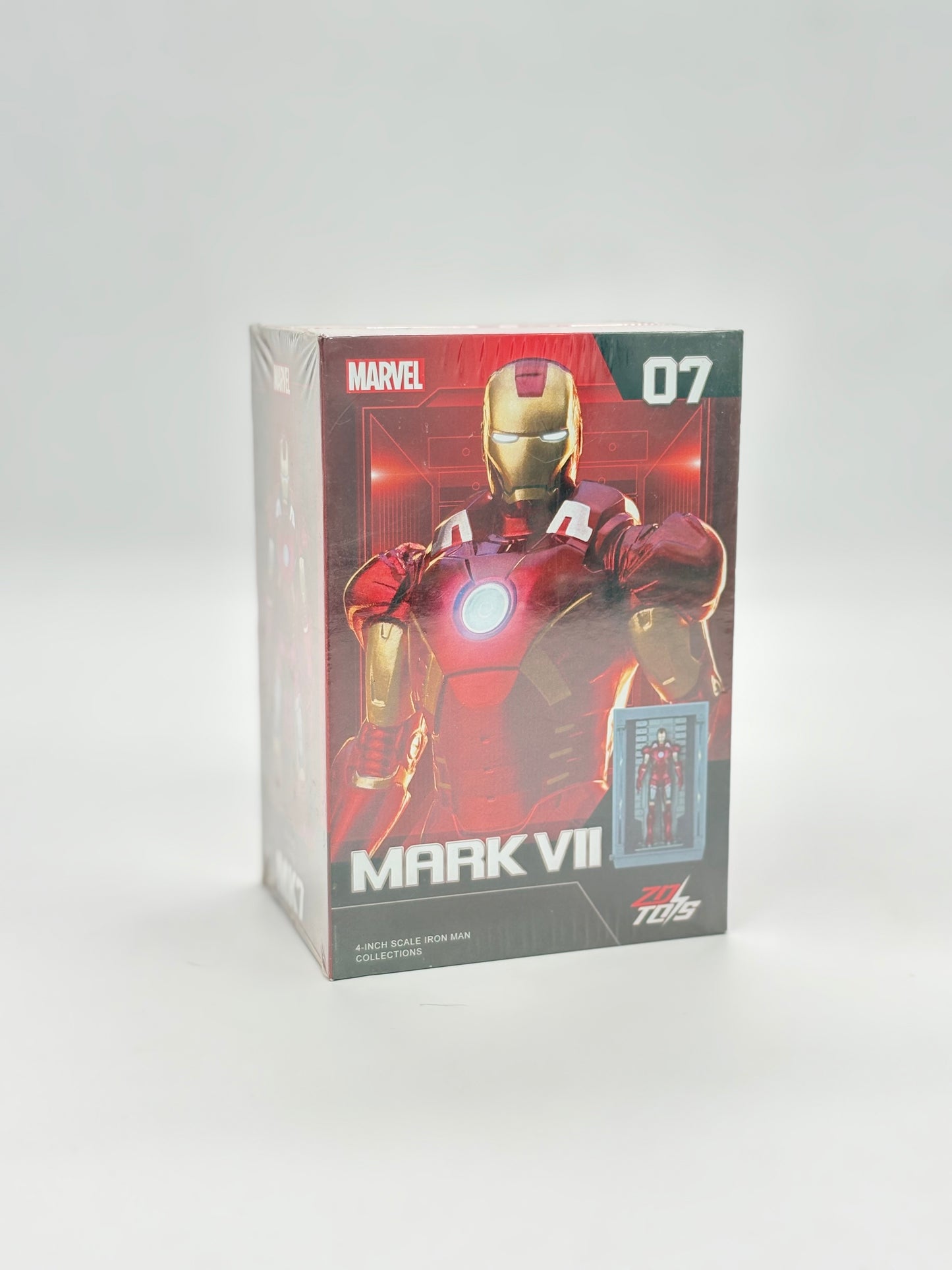 Marvel Iron Man Mark VII ZD Toys 4-Inch Action Figure with Display Stand