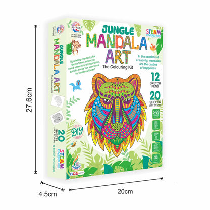 Ratna's Jungle Mandala Art Colouring Kit