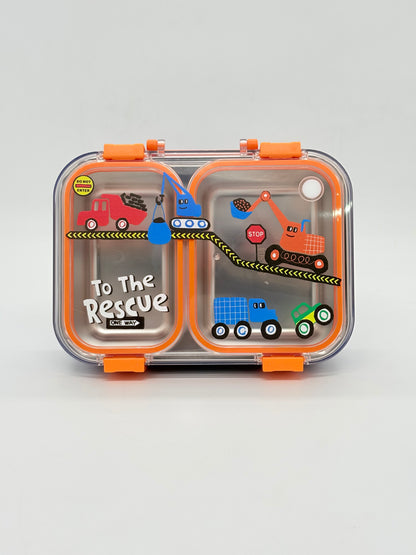 Back to School Steel Lunch Box, 2 Grid