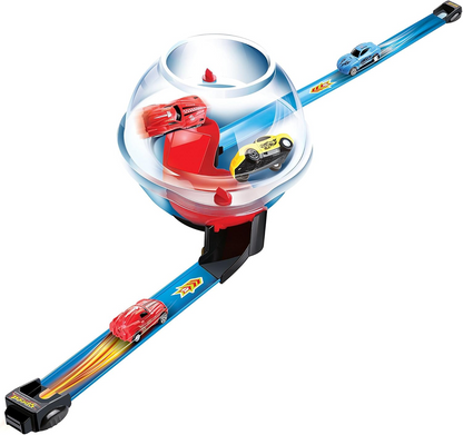 Racing Track 14 Piece Set ,360- Degree Spin And Two Pull Back Cars