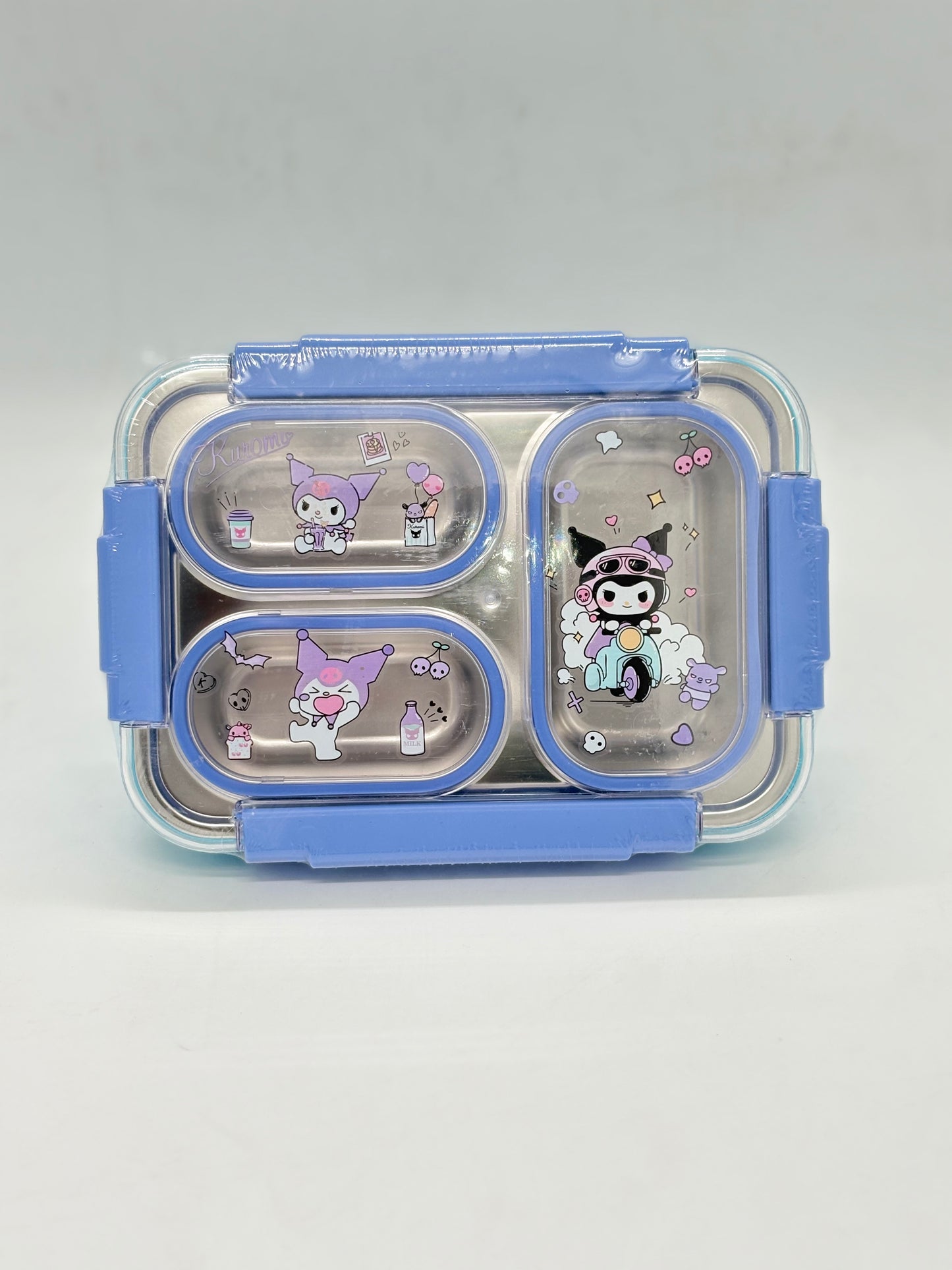 Kuromi Character Partition Stainless Steel Lunch Box with Cutlery - 750ml
