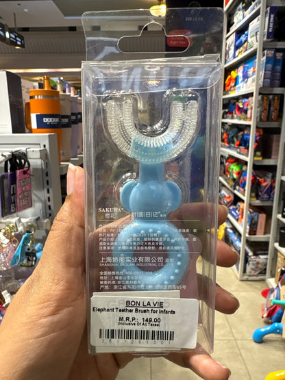 Elephant Teether Brush for Infants and Baby