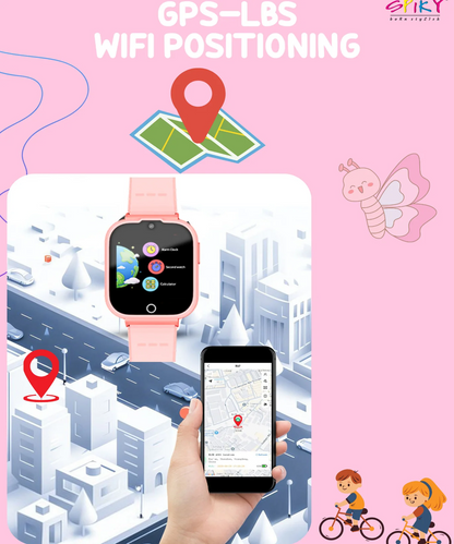 Spiky Cyclops 4g Voice Calling Kids Smartwatch
