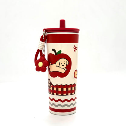 Cute Printed Insulated Sipper Tumbler -710ml