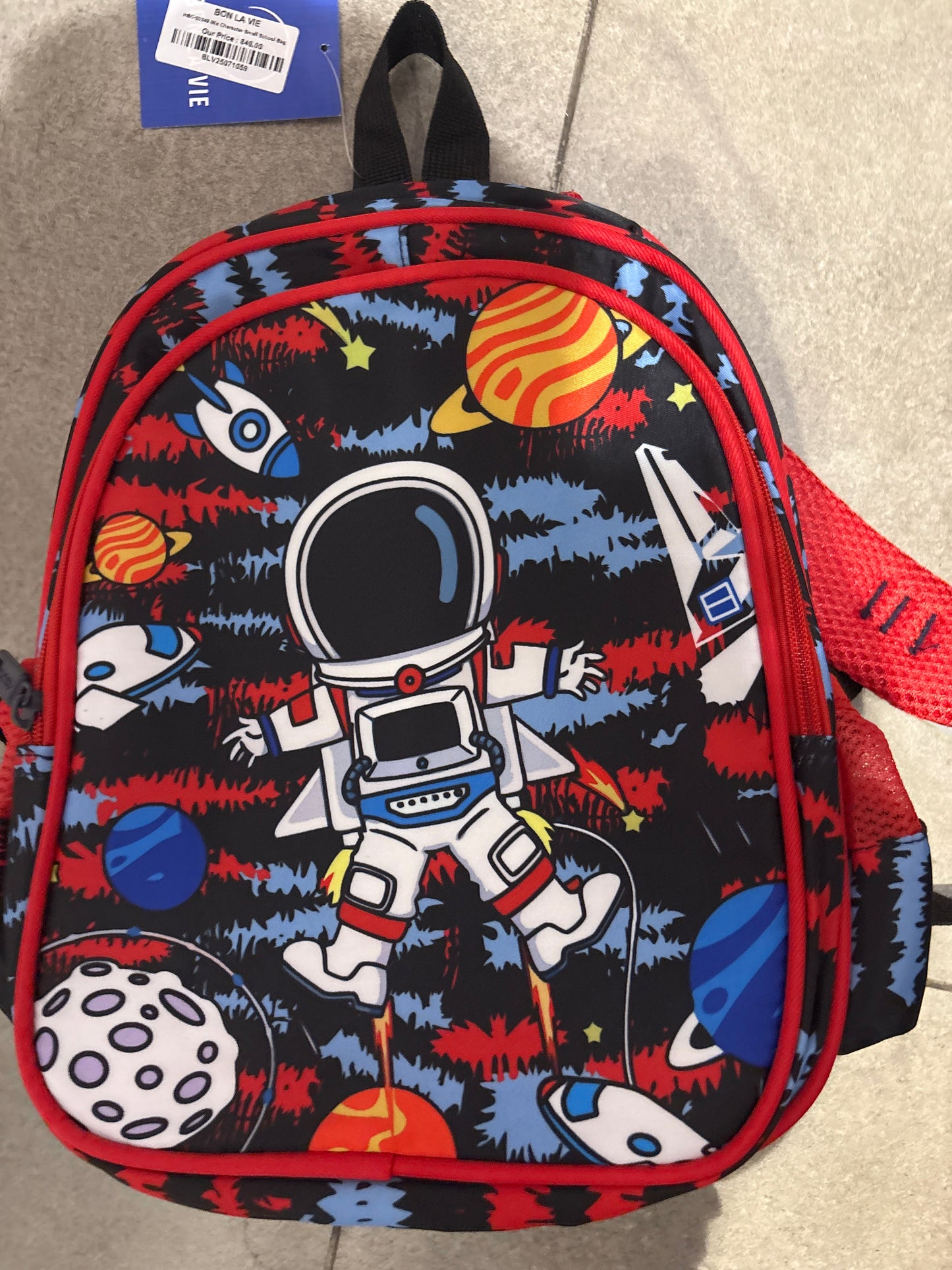 Astronaut Space Print Small School Bag 25cm