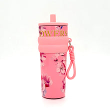 Insulated Flower Print Tumbler with Straw – 710ml