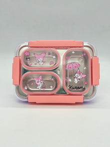 Kuromi Character Partition Stainless Steel Lunch Box with Cutlery - 750ml