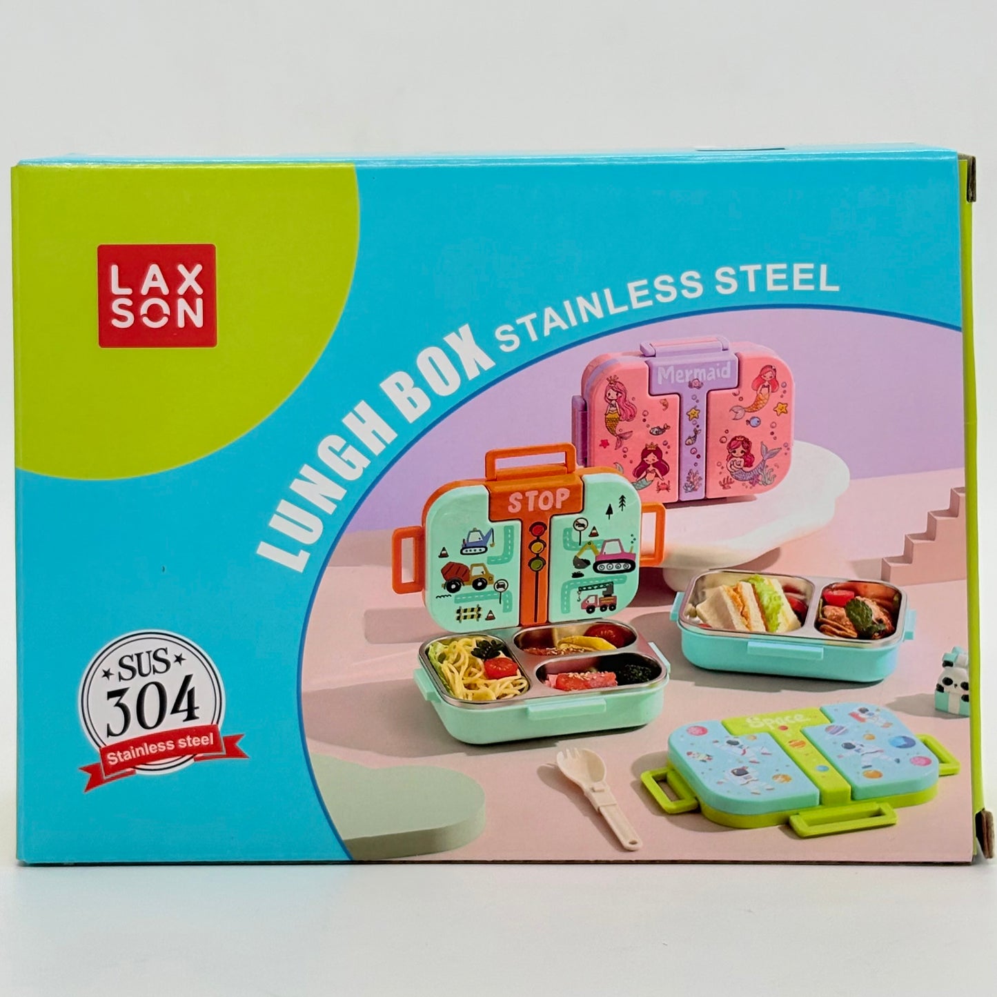 T Shape Steel Lunch Box, 600ml