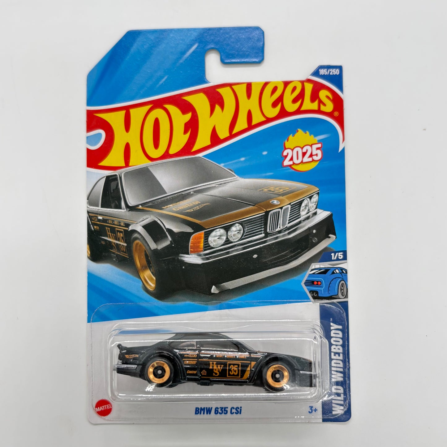 Hot Wheels Set of 4 - BMW 635 CSi, 67 Mustang, HW50 Concept, Draftnator 1:64 Die-Cast