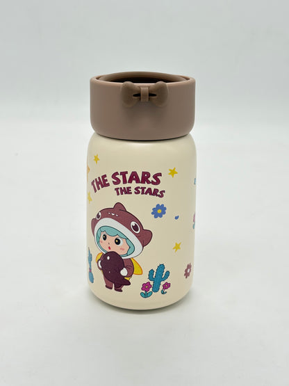 Cute Cartoon Kids Vacuum Mug 300ml with Bow Lid