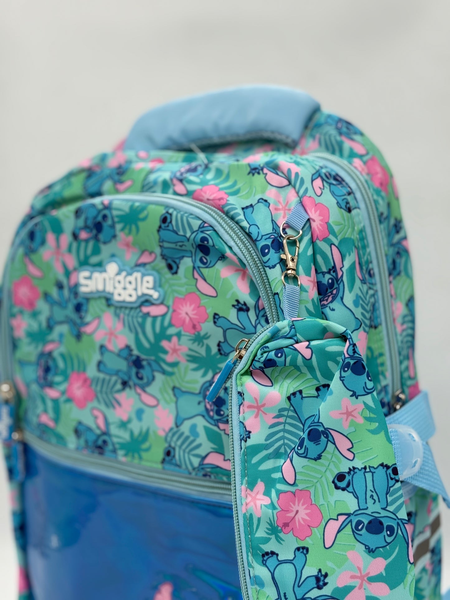 Smiggle Disney Stitch Tropical School Backpack with Pencil Case