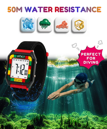 Spiky Spkeva47 Digital Sports Watch for Kids