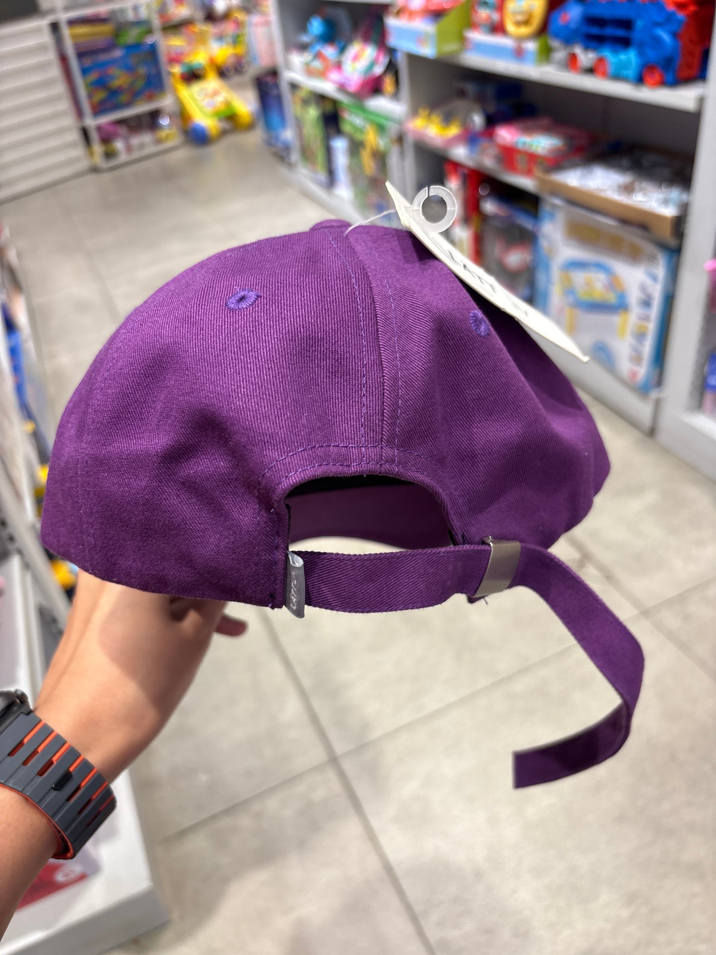 Lettered Baseball Cap Purple