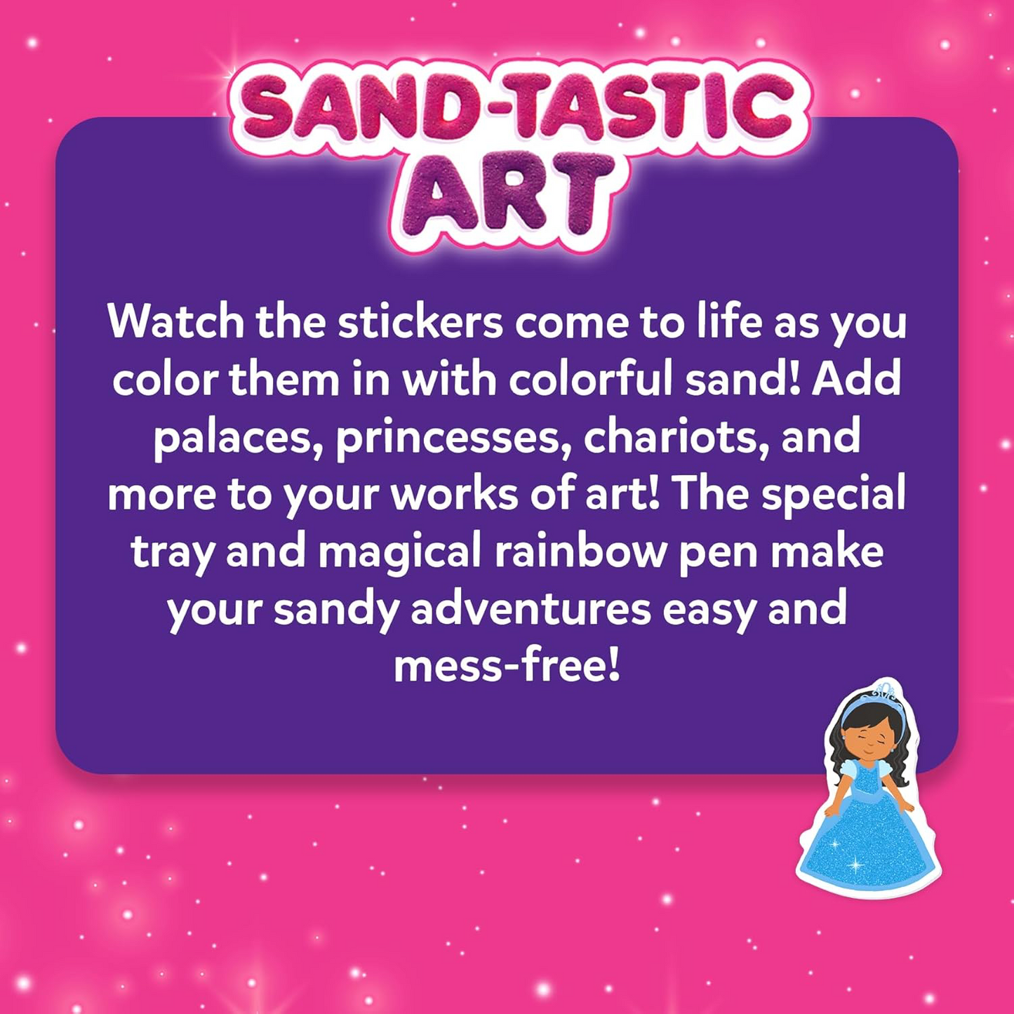 Skillmatics Sand-Tastic Art Unicorn & Princesses Activity Kit