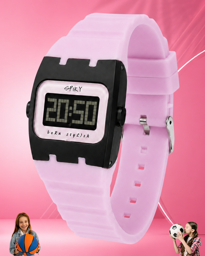 Spiky Spkeva61 Rectangle Digital Sports Watch for Kids
