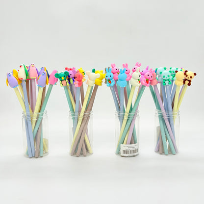 Pencil with Animal Eraser, Set of 12