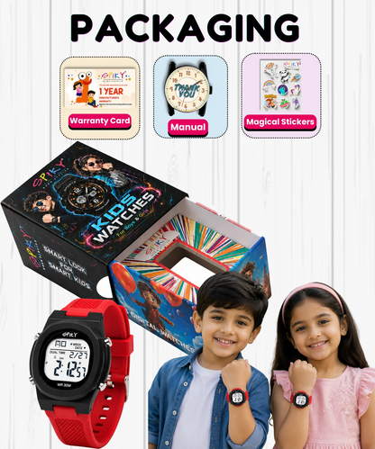 Spiky Spkeva65 Round Digital Sports Watch for Kids