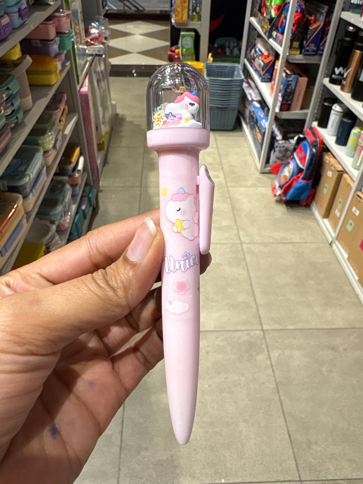 Unicorn Gel Pen with 3D Figurine Top